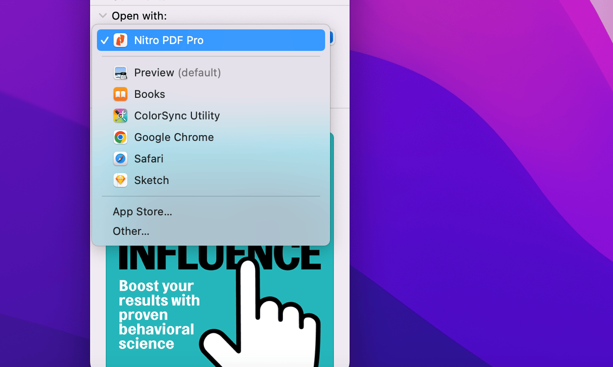 change default app on mac