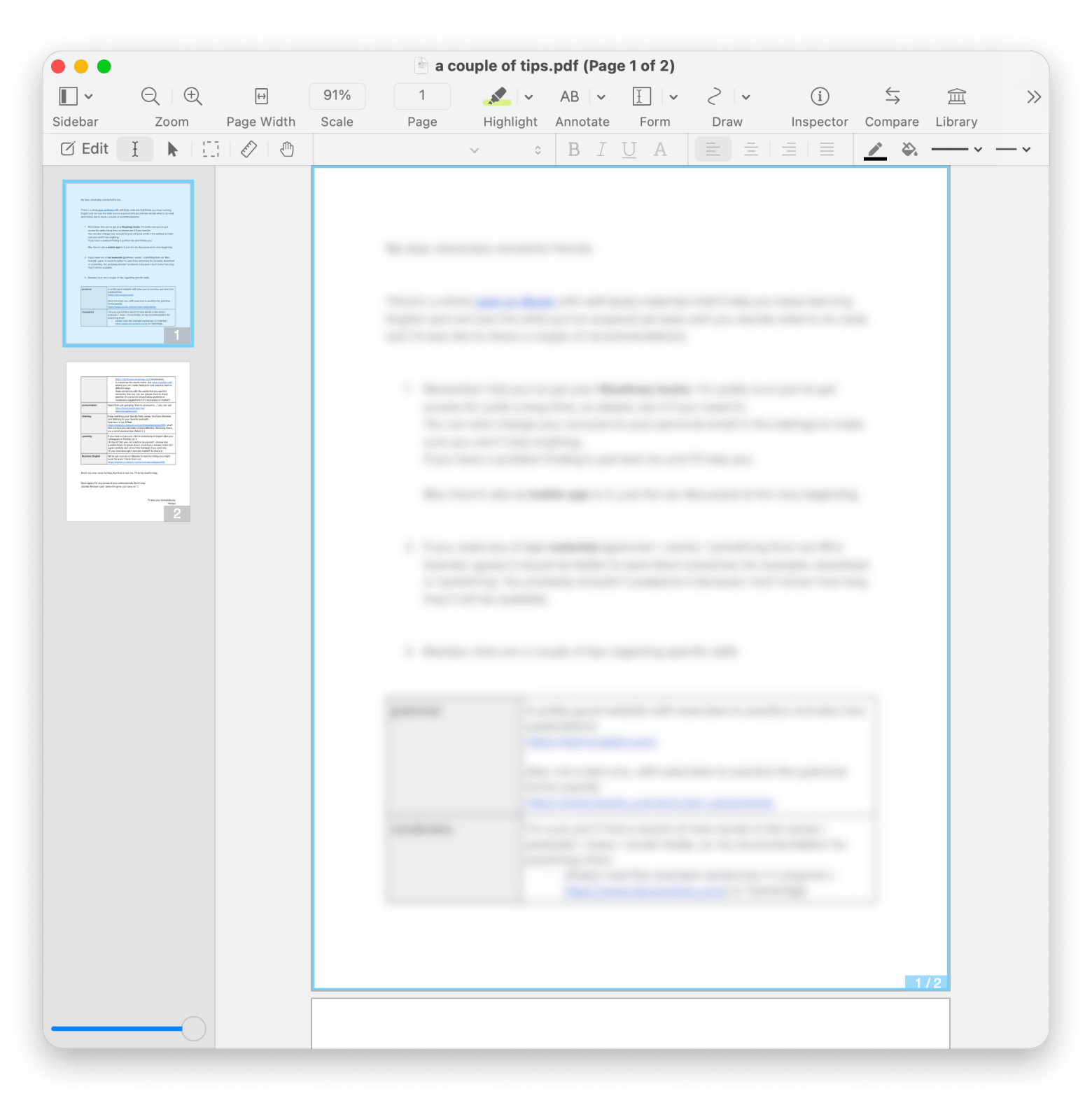 The interface of Nitro PDF Pro, a PDF editor available on Setapp