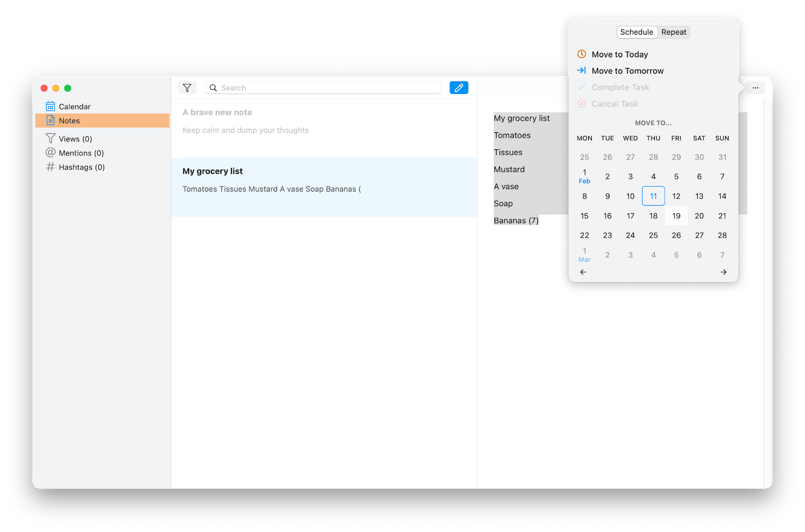 NotePlan app