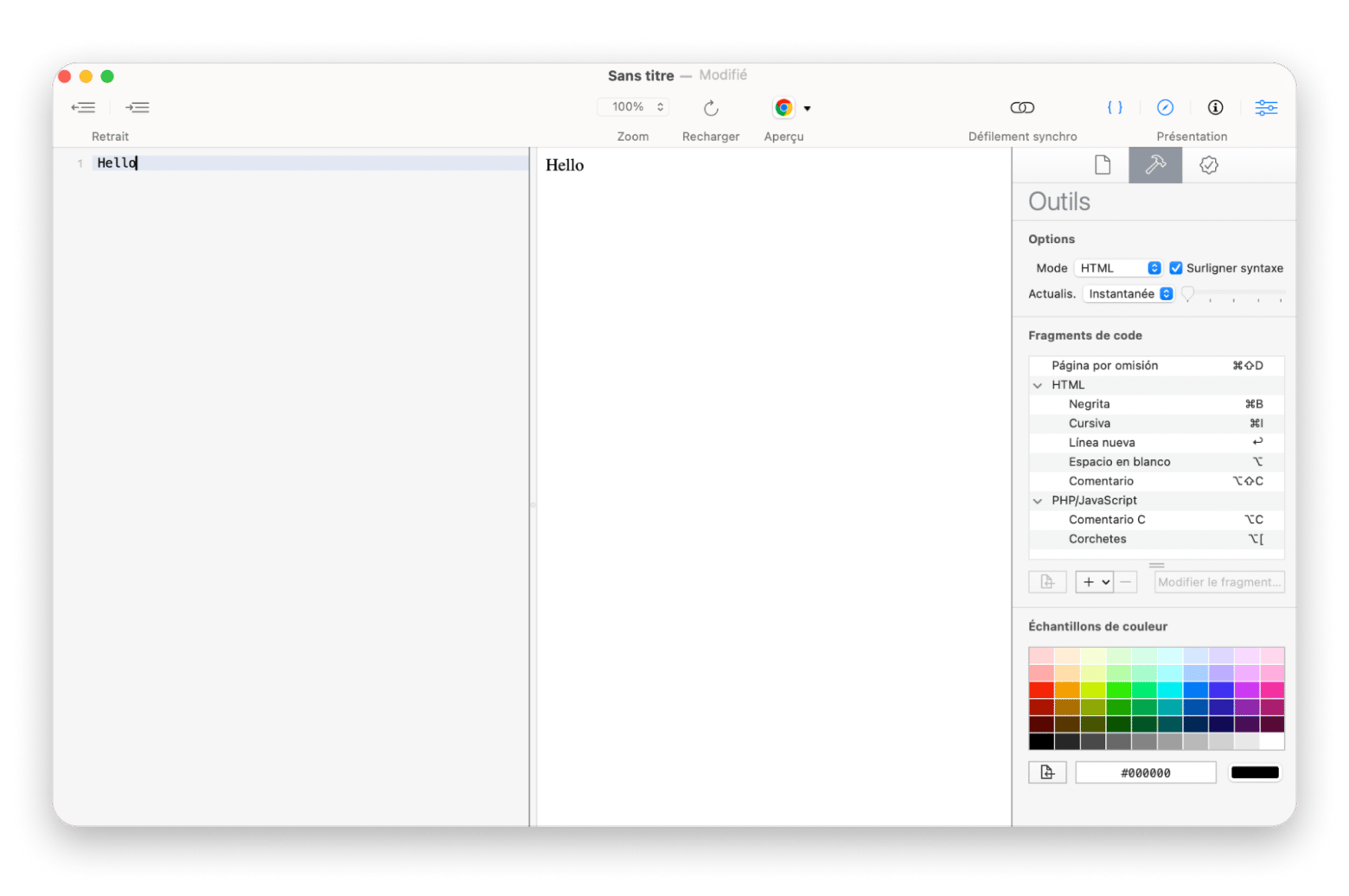 Interface de CodeRunner montrant l'édition et l'exécution d'un script Python directement sur Mac, disponible sur Setapp Interface de CodeRunner montrant l'édition et l'exécution d'un script Python directement sur Mac, disponible sur Setapp