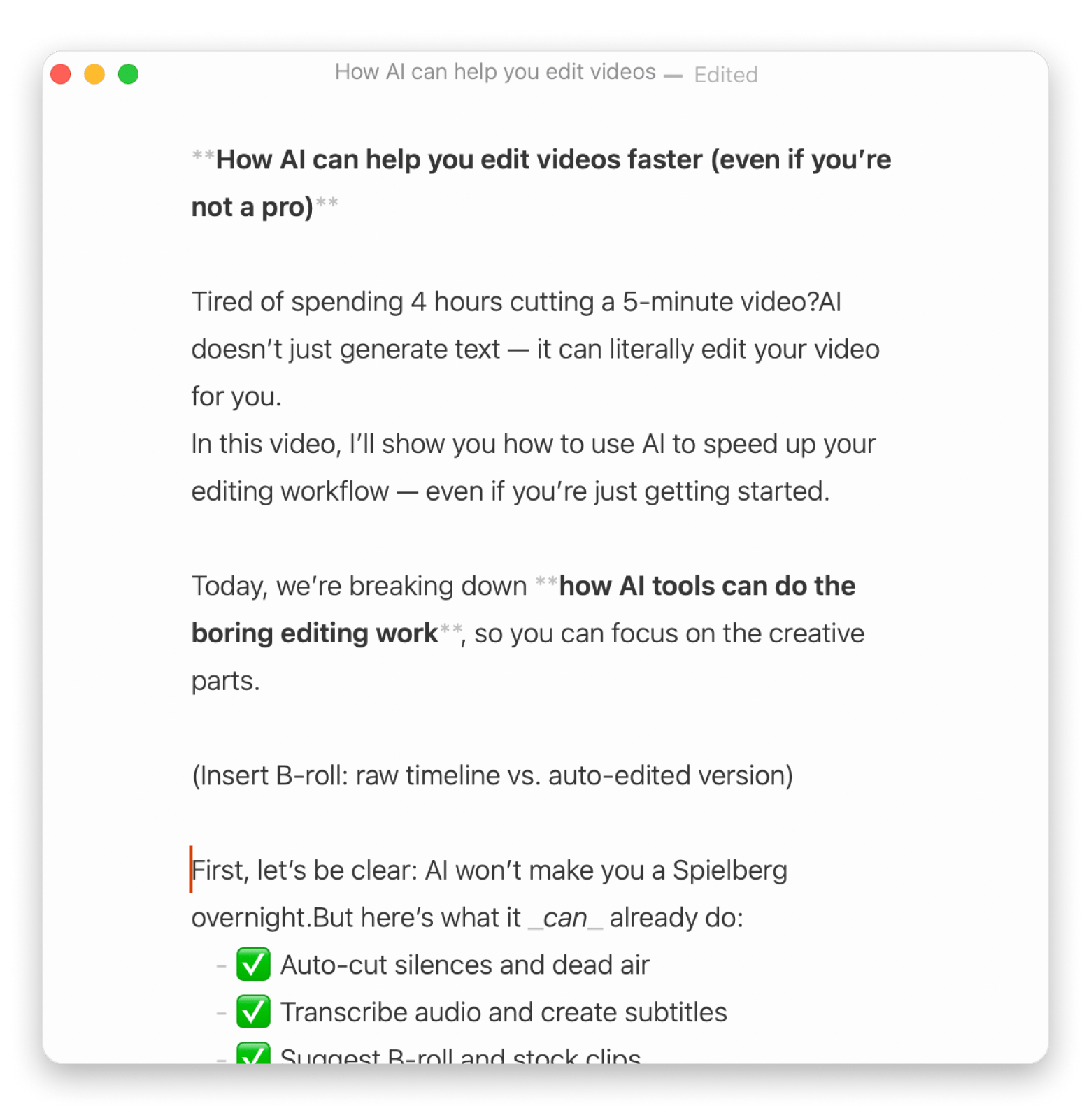 Paper is a distraction-free script writing app that is available in Setapp