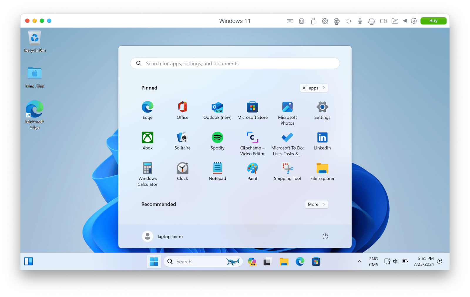 parallels windows 11 virtual machine mac