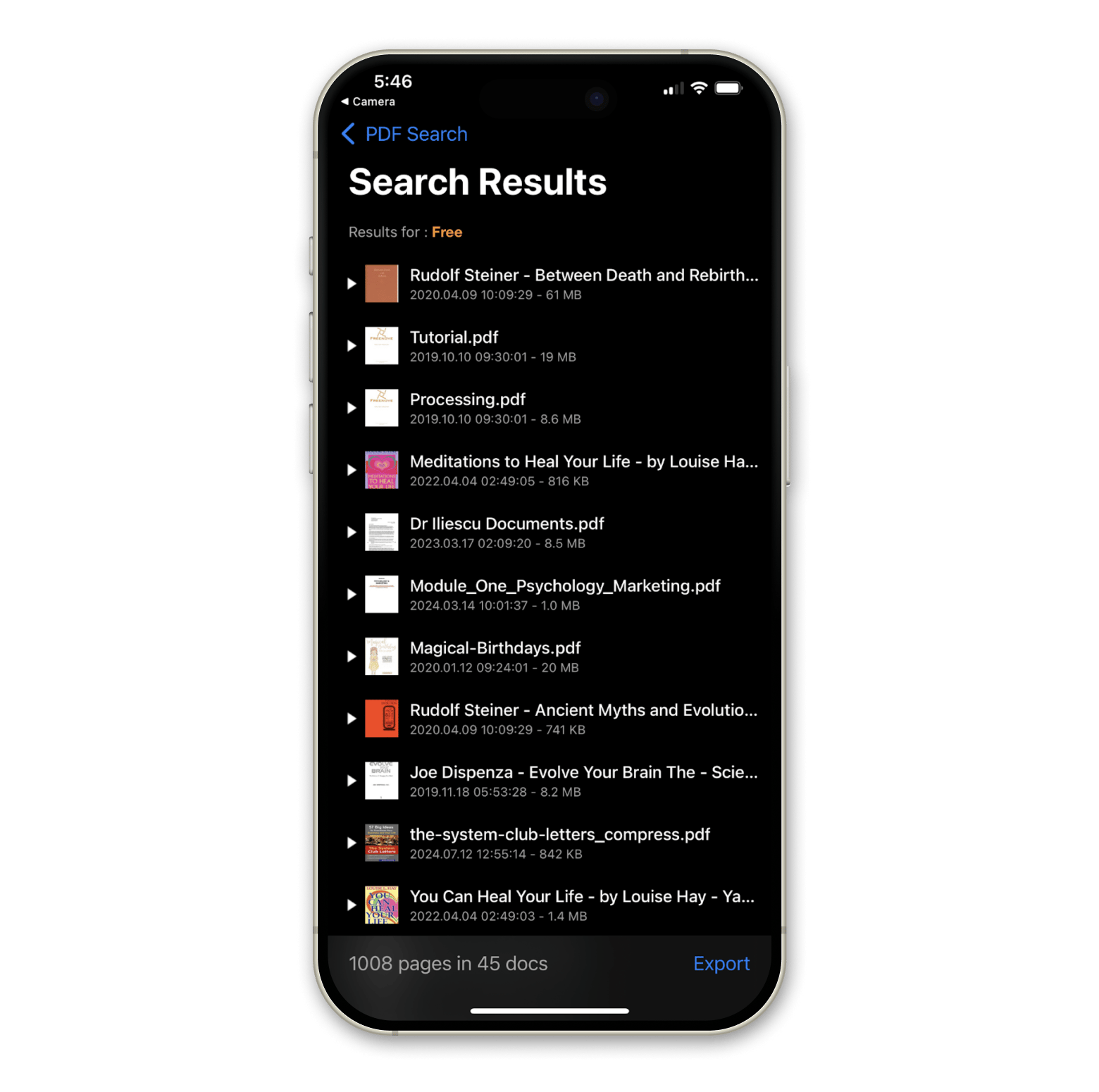 pdf search iphone pdf edit