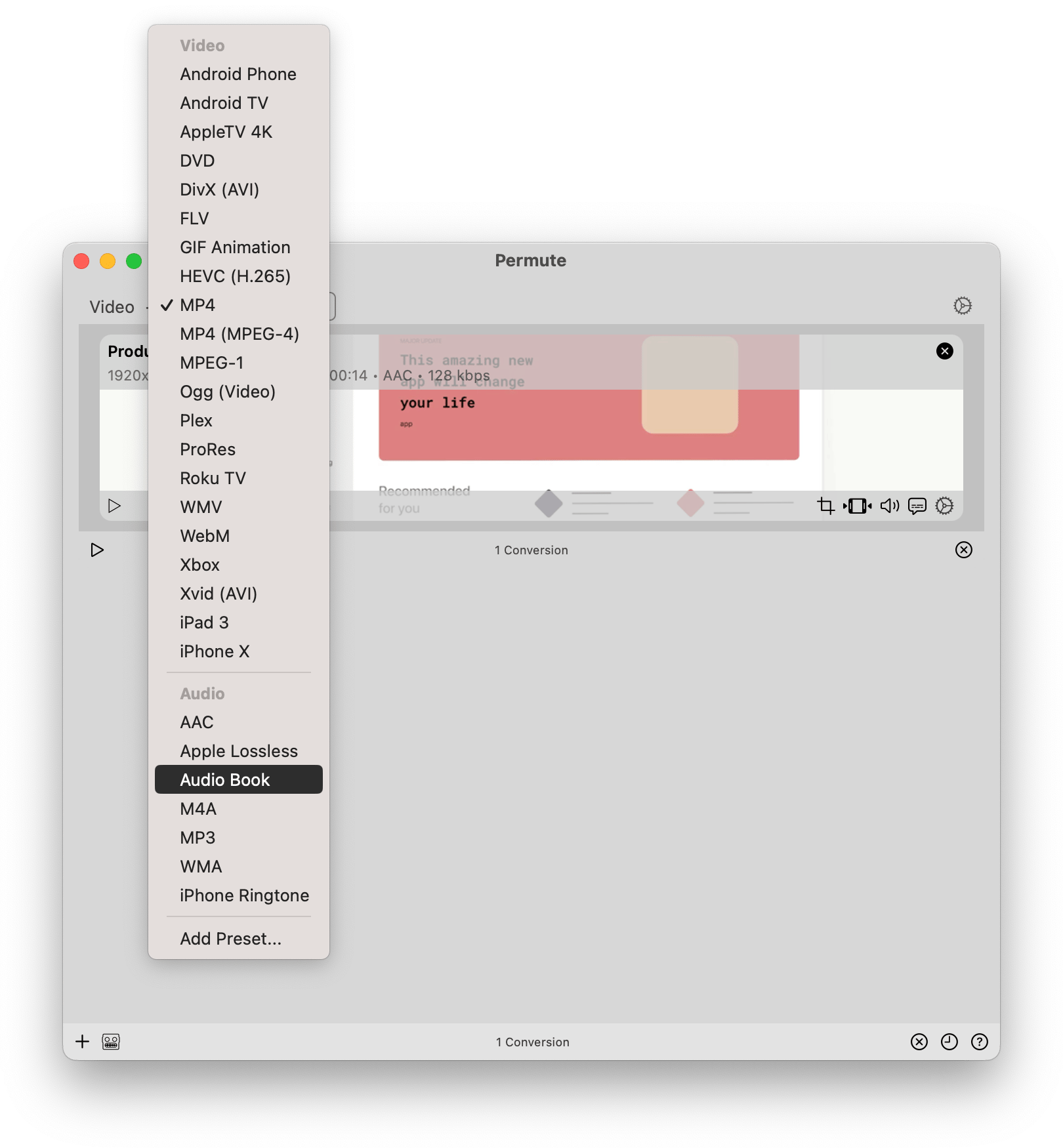 convert media files to video and vice versa