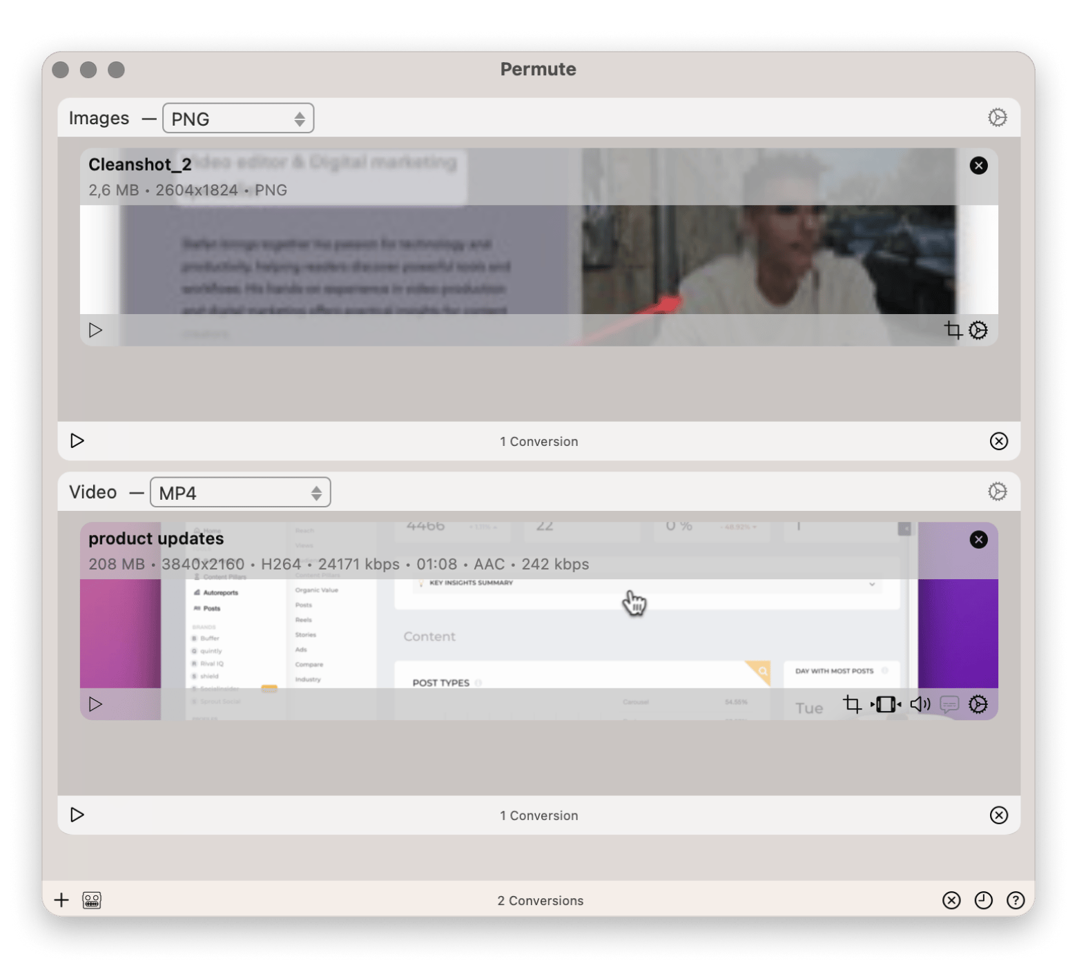 Converting images in Permute, included in Setapp