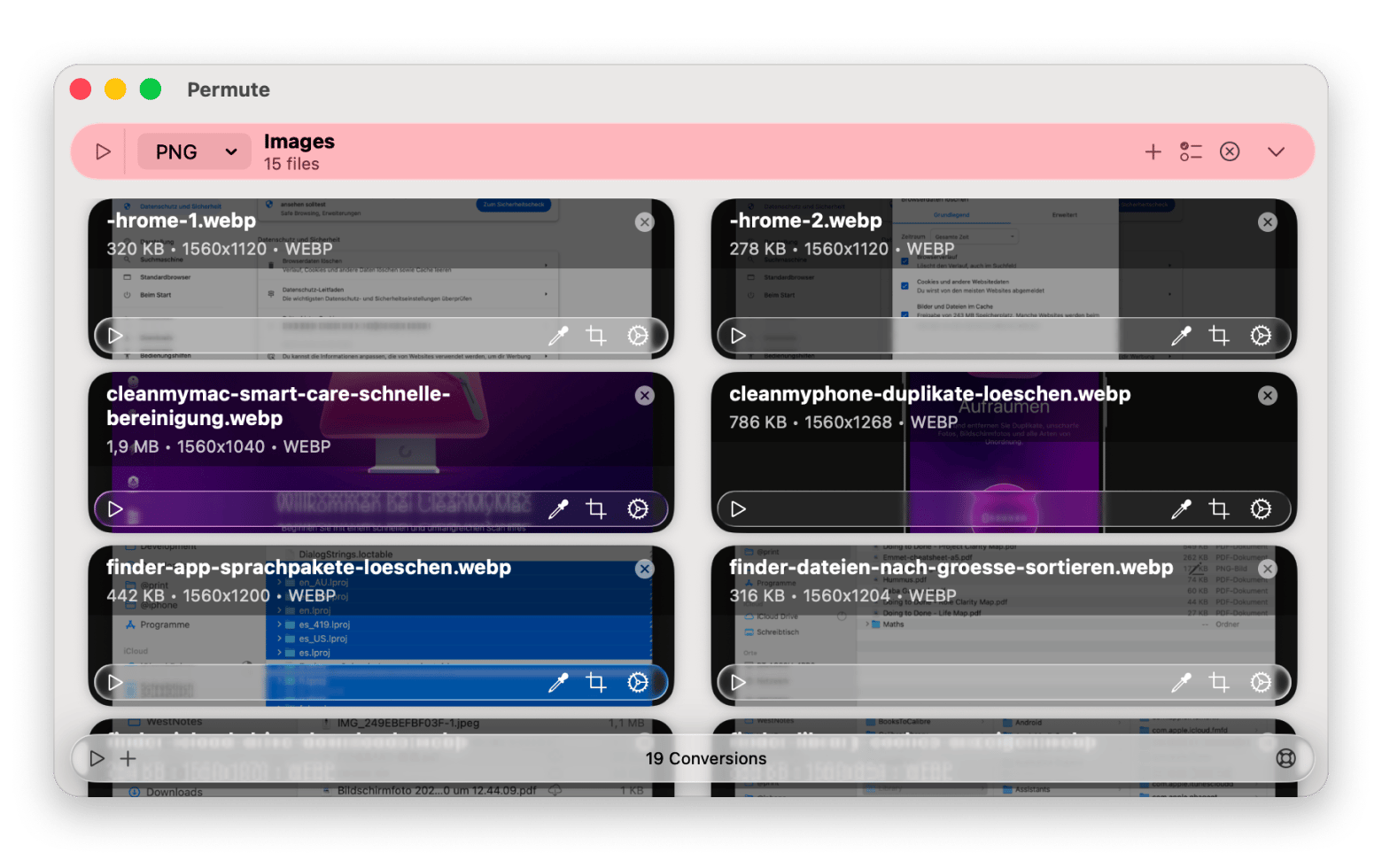 The Permute media converter interface, available on Setapp