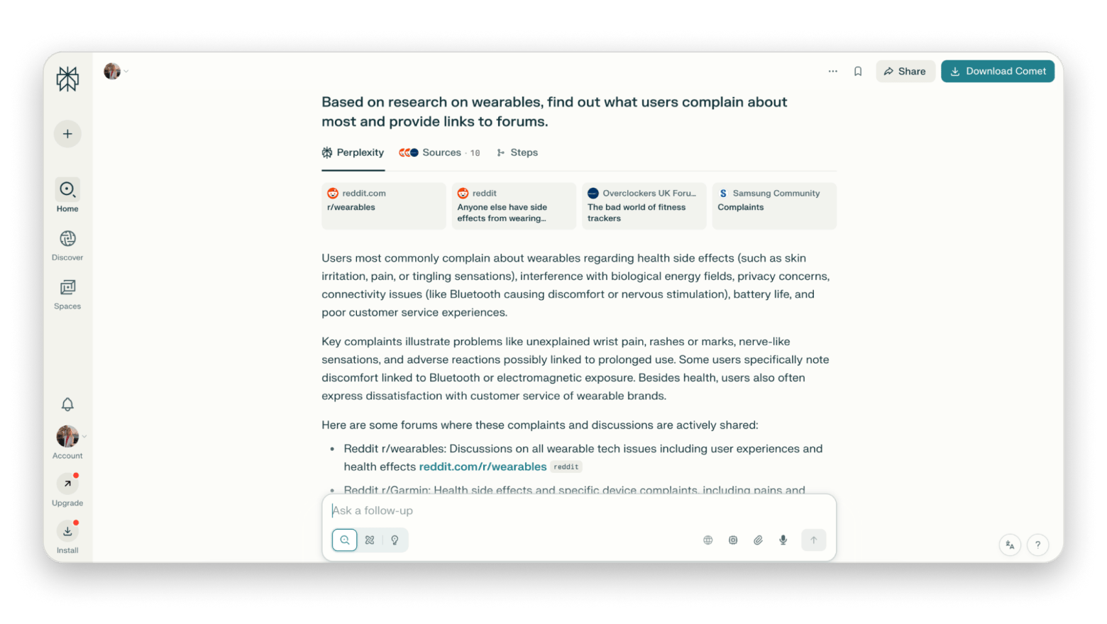 Perplexity is a free productivity tool for research