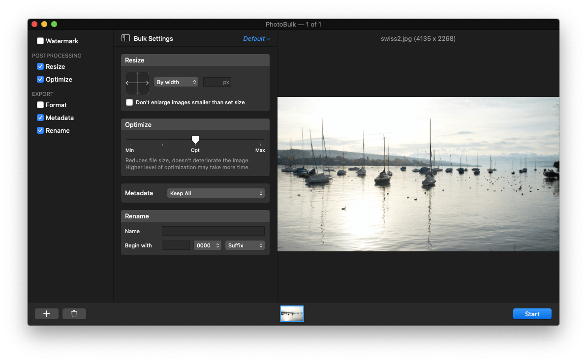 Photobulk image editor