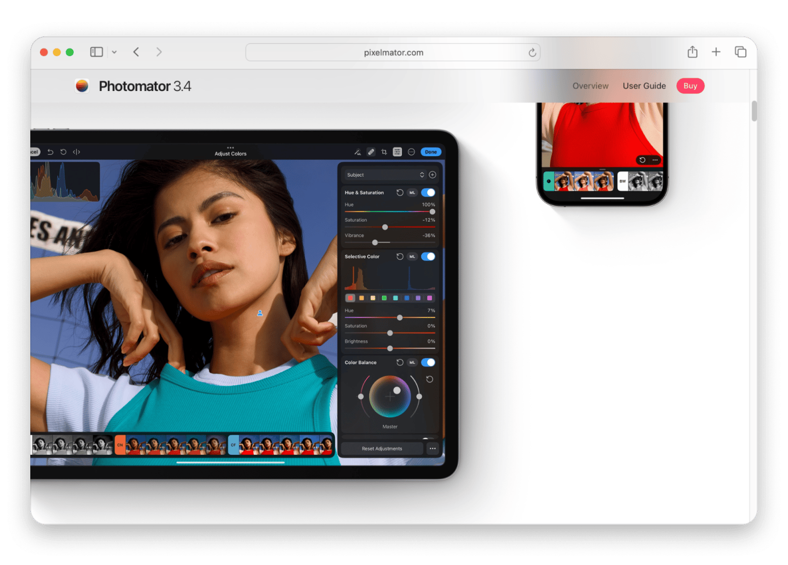 photomator photo library on Mac