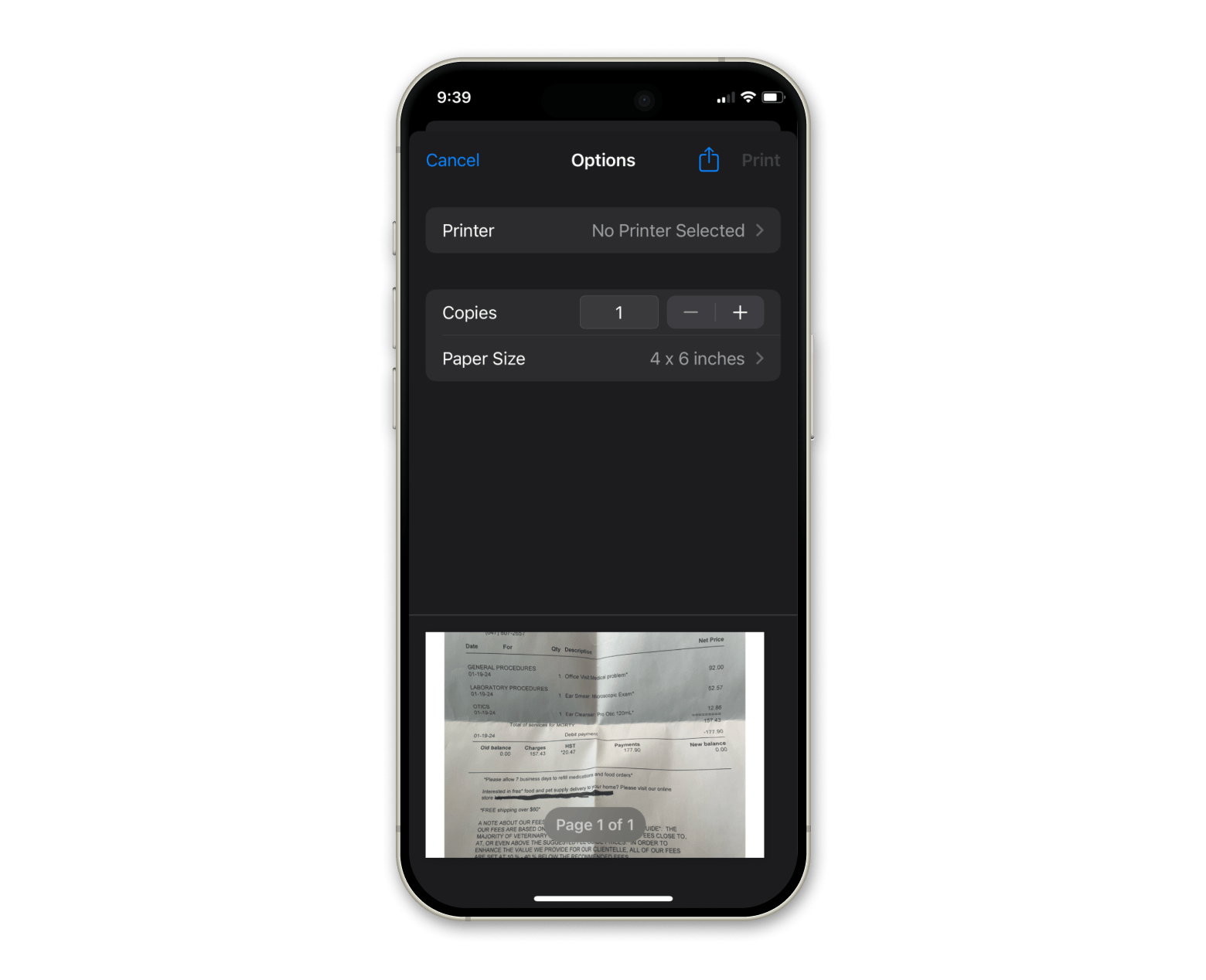 photos app phots to pdf saving iPhone