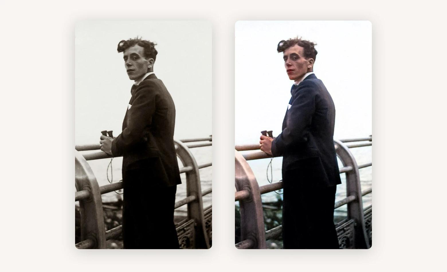 PhotosRevive before and after colorizong