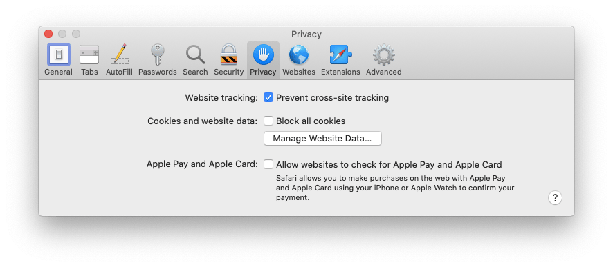 prevent tracking Safari Mac Apple