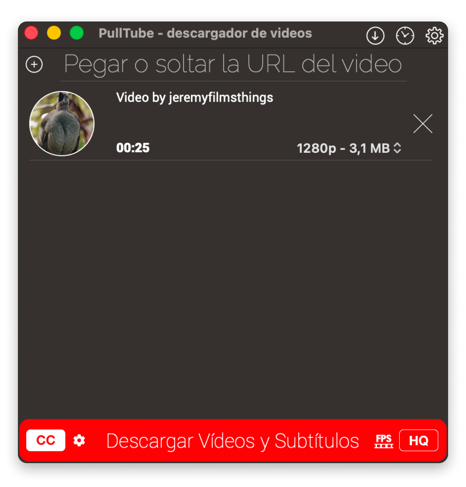 Pulltube descargando un Reel de Instagram en Mac, un descargador de vídeos disponible en Setapp