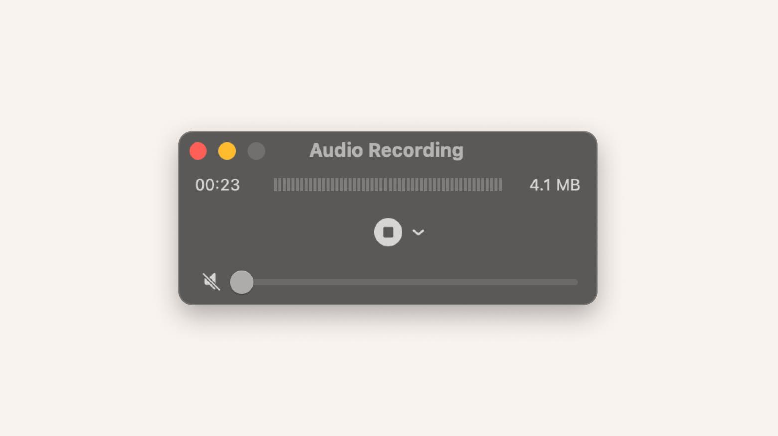 quick time player for recording audio