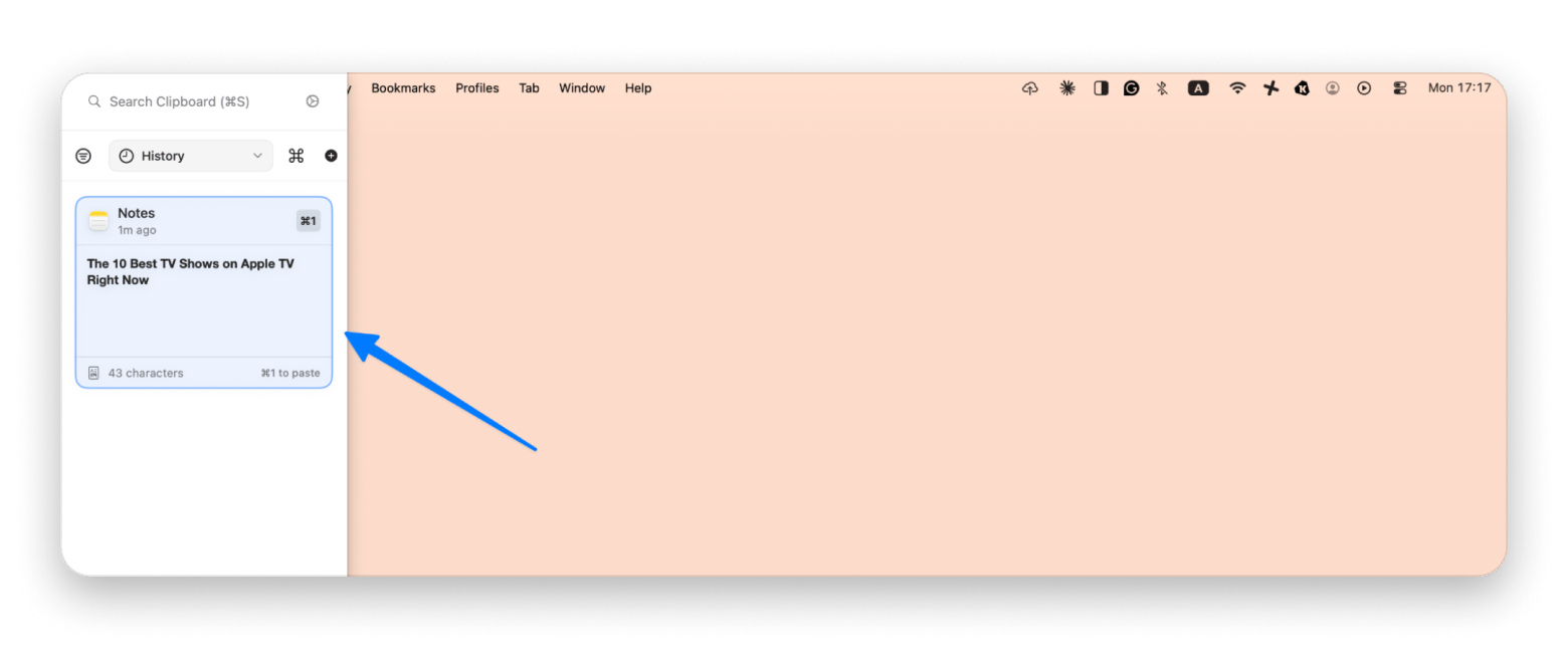 The clipboard cleaner in Quip showing URL and formatting cleanup on Mac, available on Setapp.