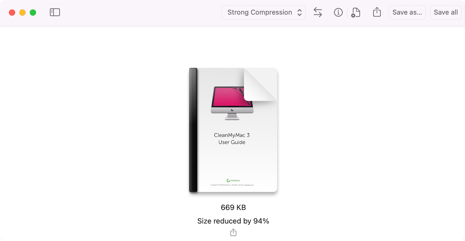 reduce pdf size