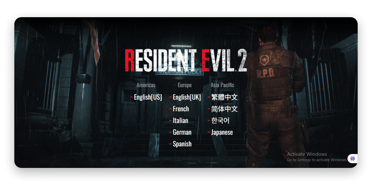 Resident Evil 2 game