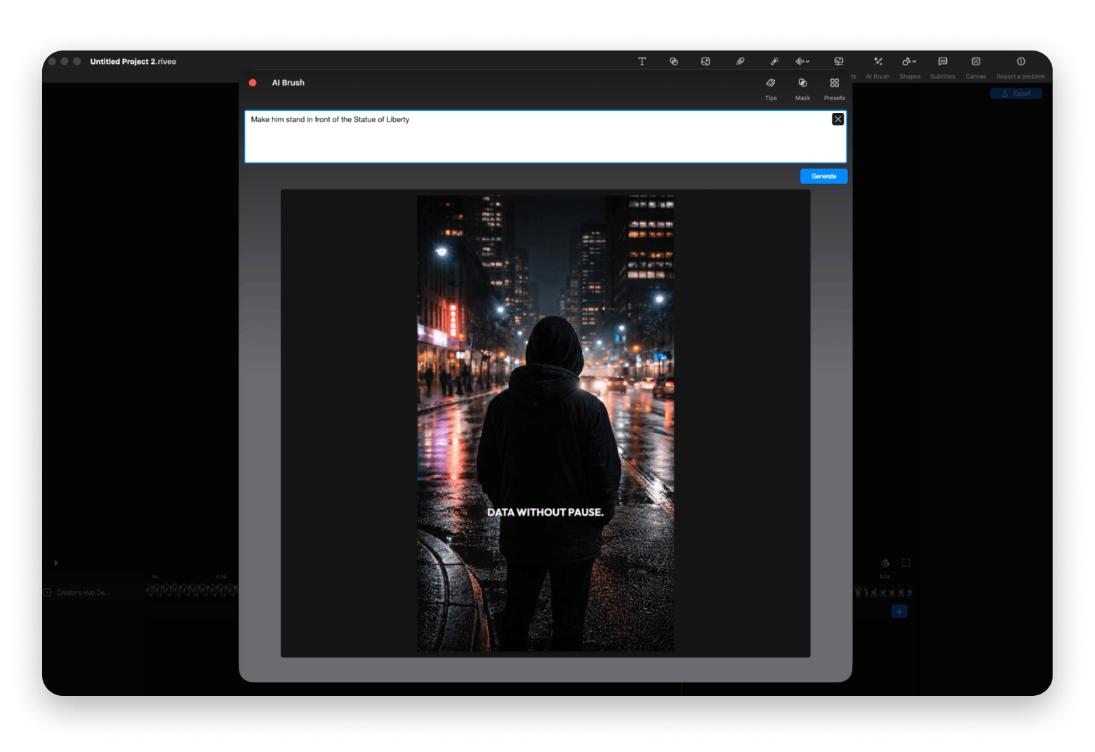 Riveo is an alternative to iMovie, included in Setapp