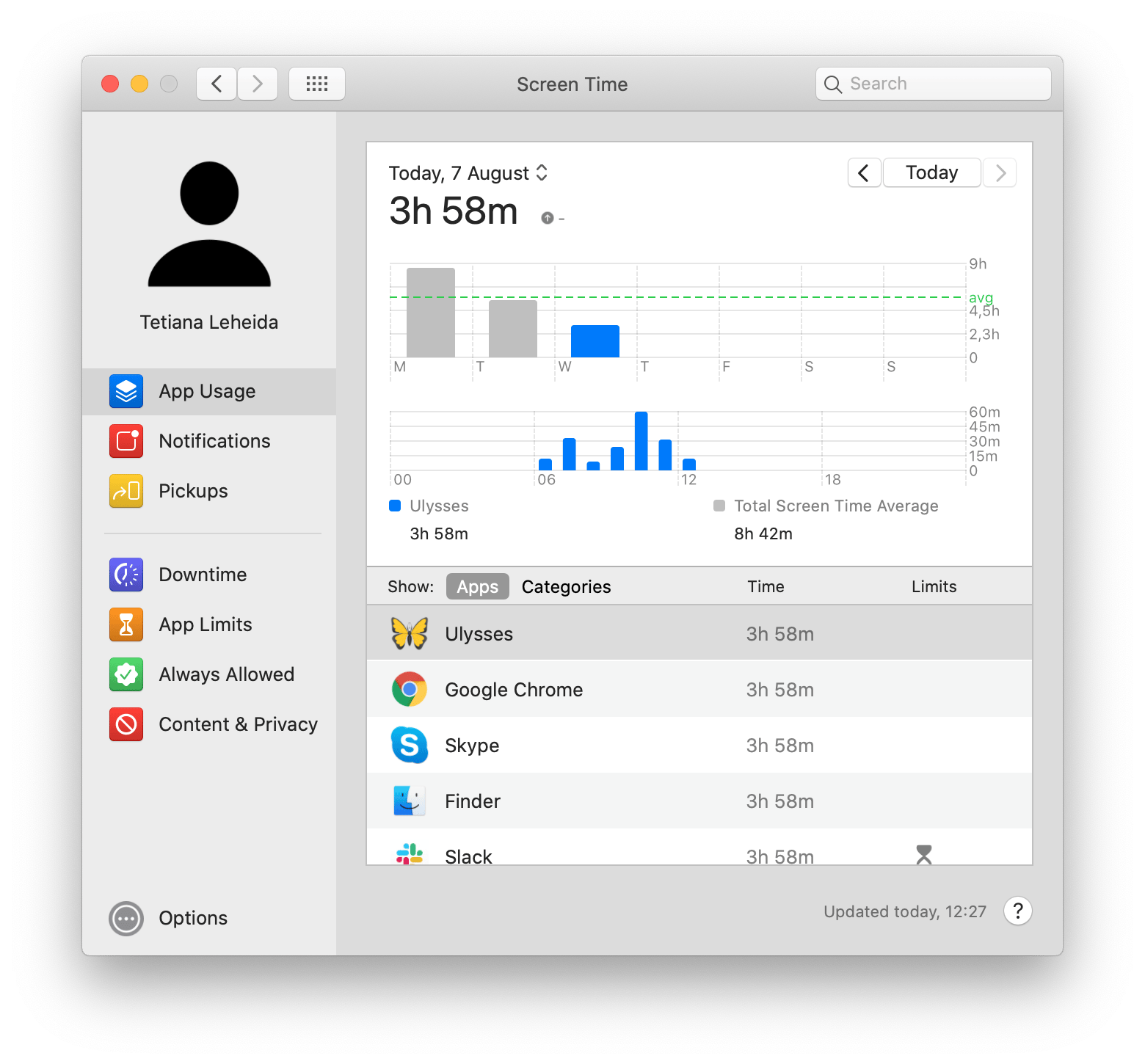 Screen Time feature