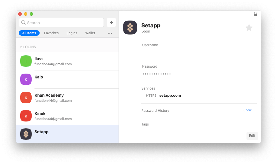 Secrets password manager Mac iCloud