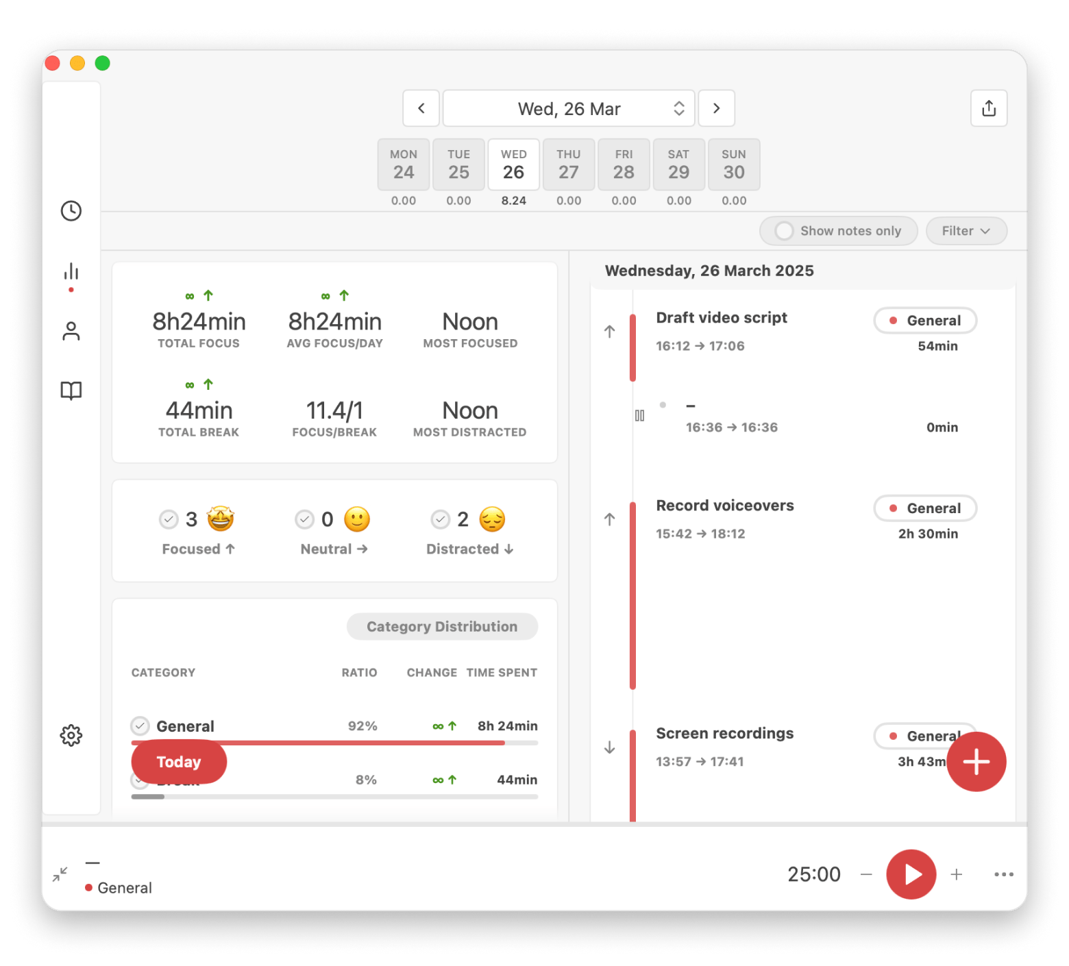 Session tracks focus quality for ADHD users in Setapp Session tracks focus quality for ADHD users in Setapp