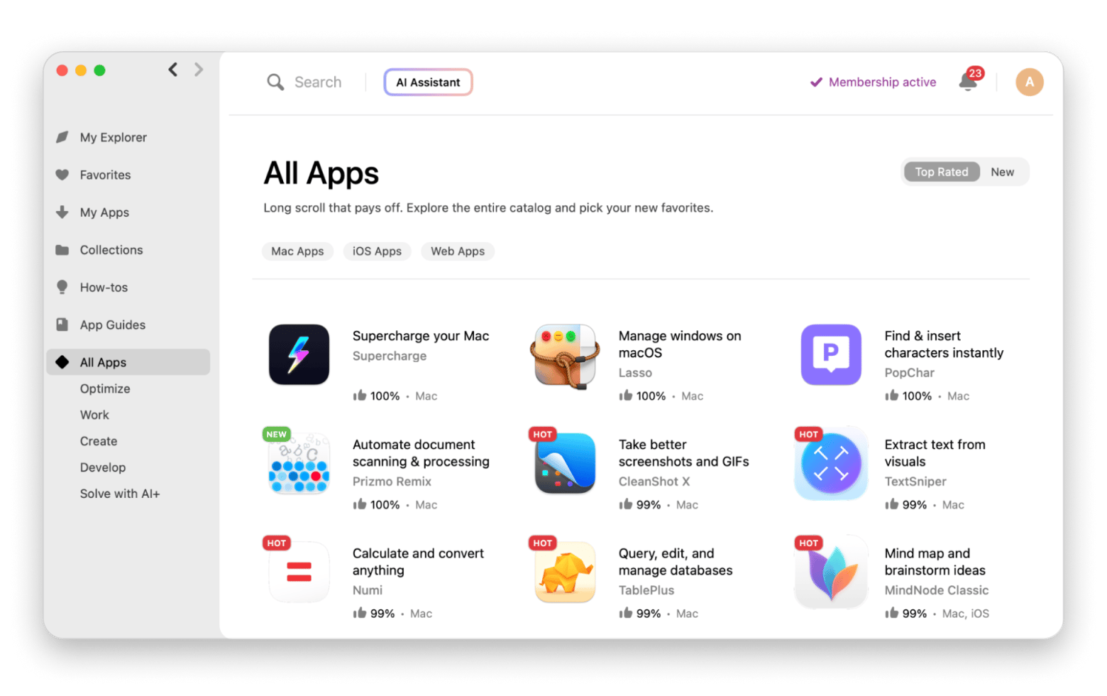 he all apps overview on Setapp, a Mac subscription platform.
