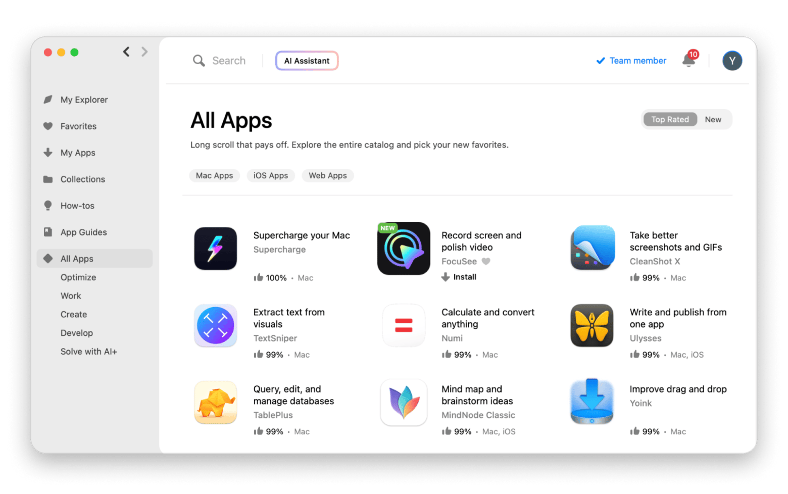 Overview of all apps on Setapp, a subscription platform for getting apps for a Mac, iOS, and Web Overview of all apps on Setapp, a subscription platform for getting apps for a Mac, iOS, and Web