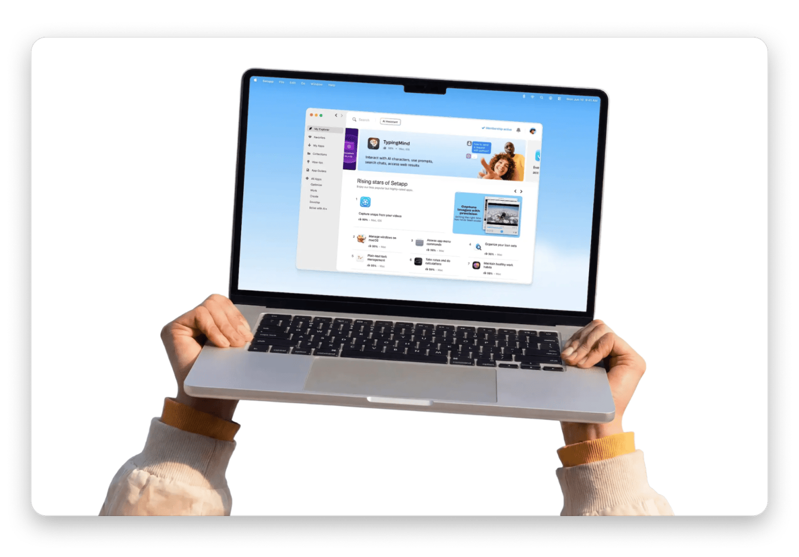 Setapp apps welcome page