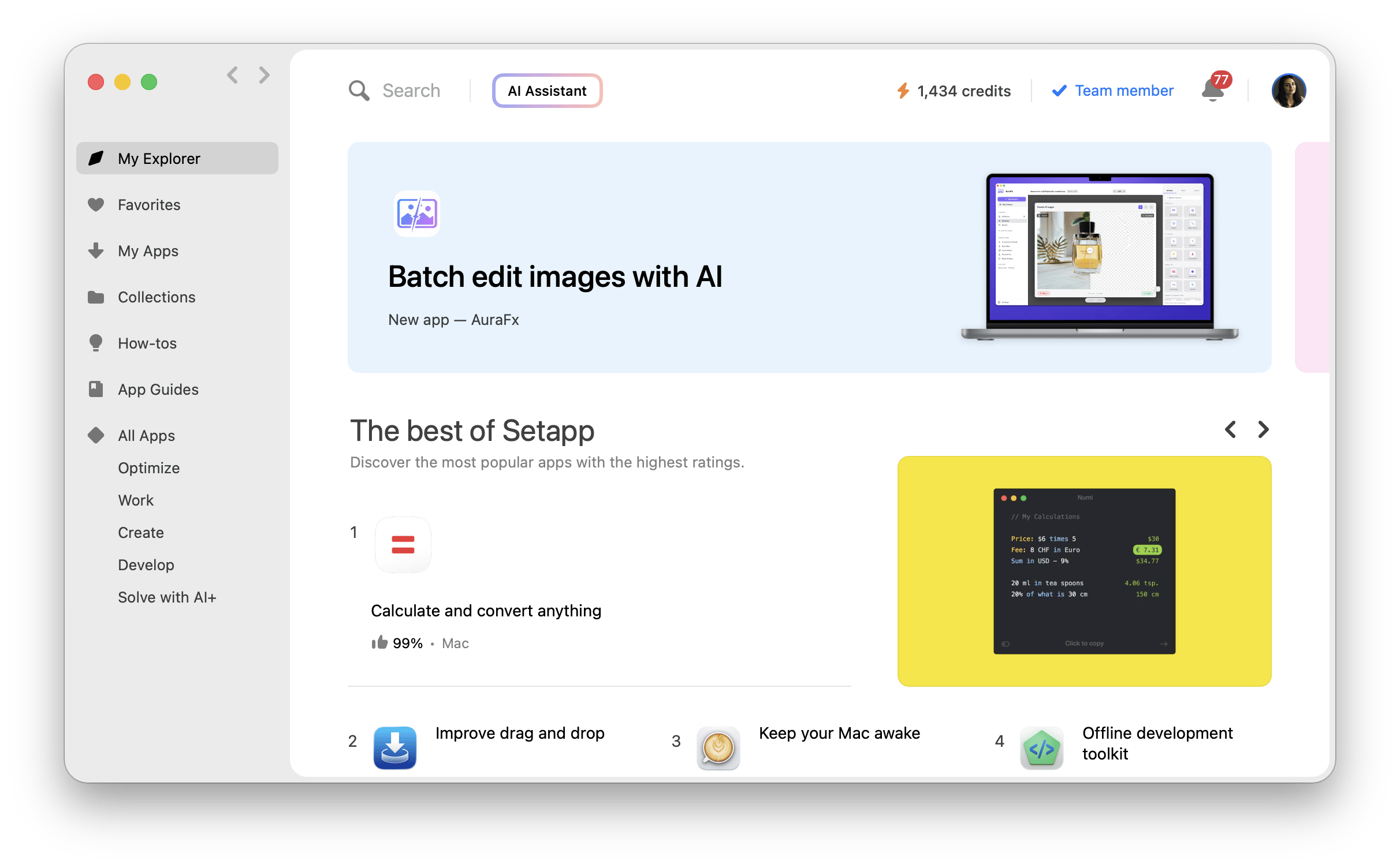 Setapp Mac app window