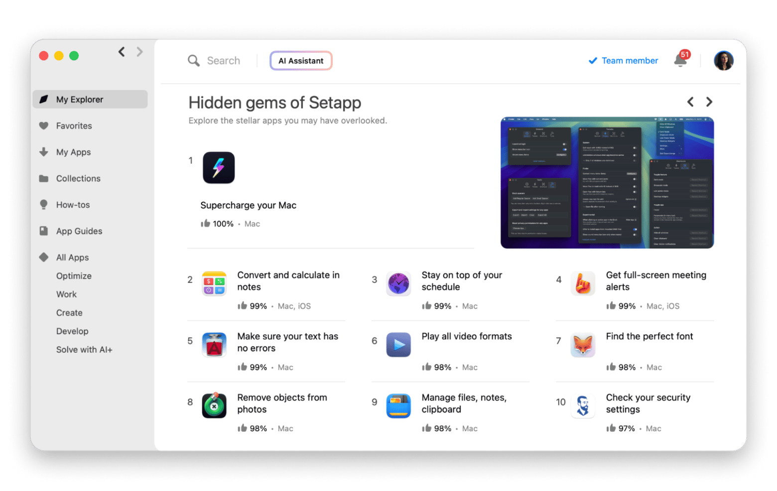 Setapp my explorer page window