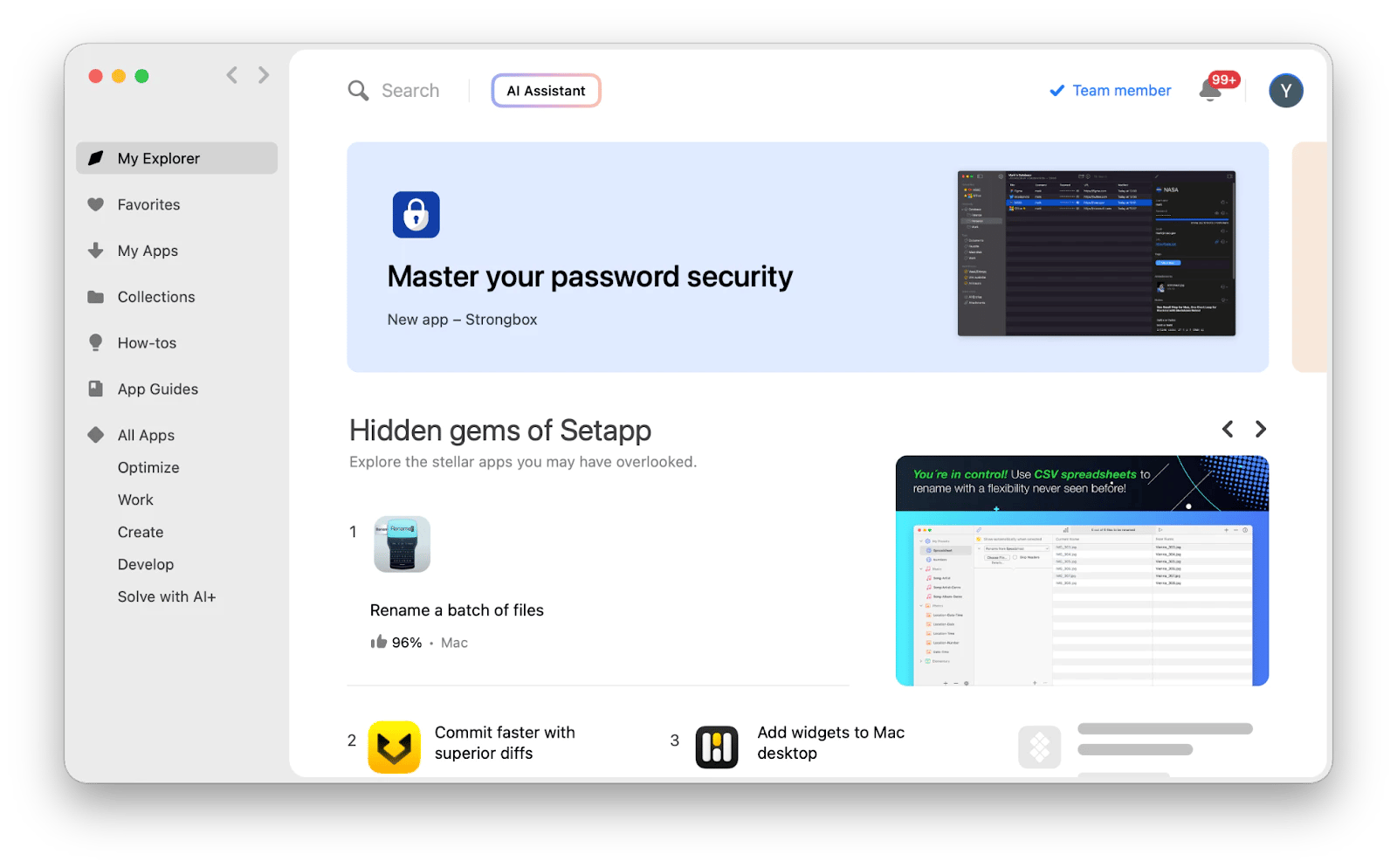 The My Explorer app on Setapp, an app platform of tMac and iOS tools for productivity and creativity. The My Explorer app on Setapp, an app platform of tMac and iOS tools for productivity and creativity.