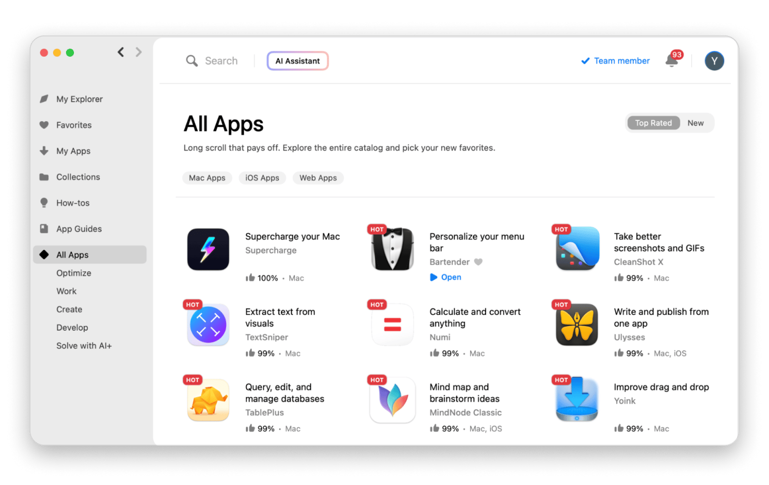 All apps in Setapp desktop