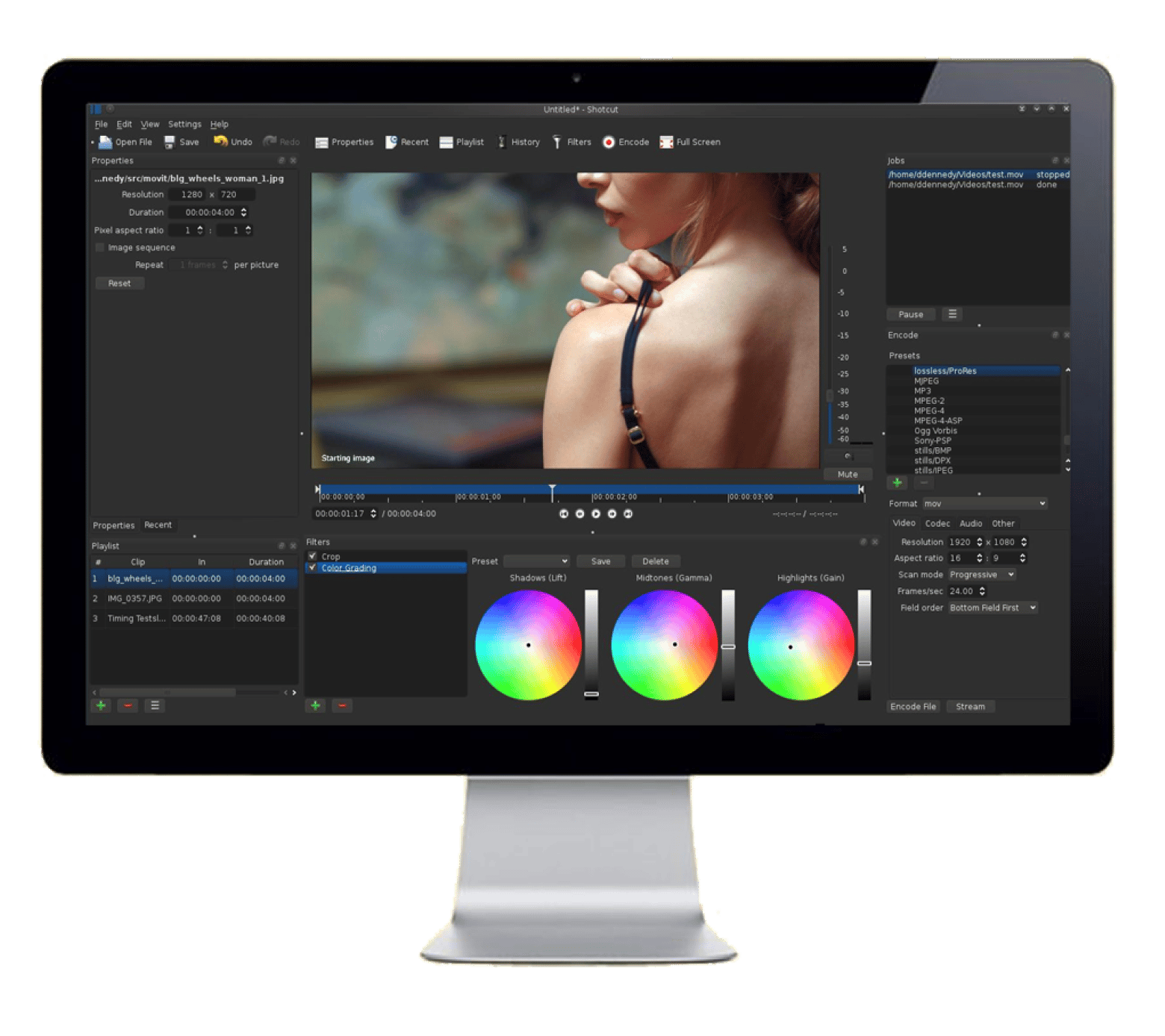 Shotcut free Mac video editor