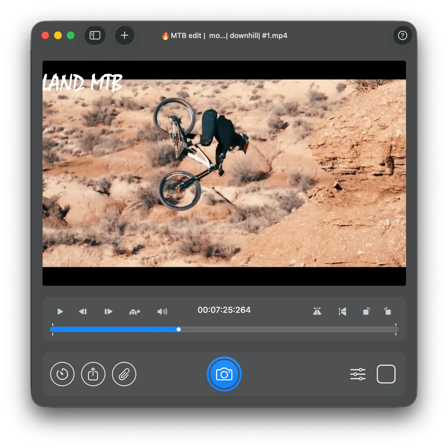 Extracting a still frame from a video using SnapMotion, a video frame capture app from Setapp