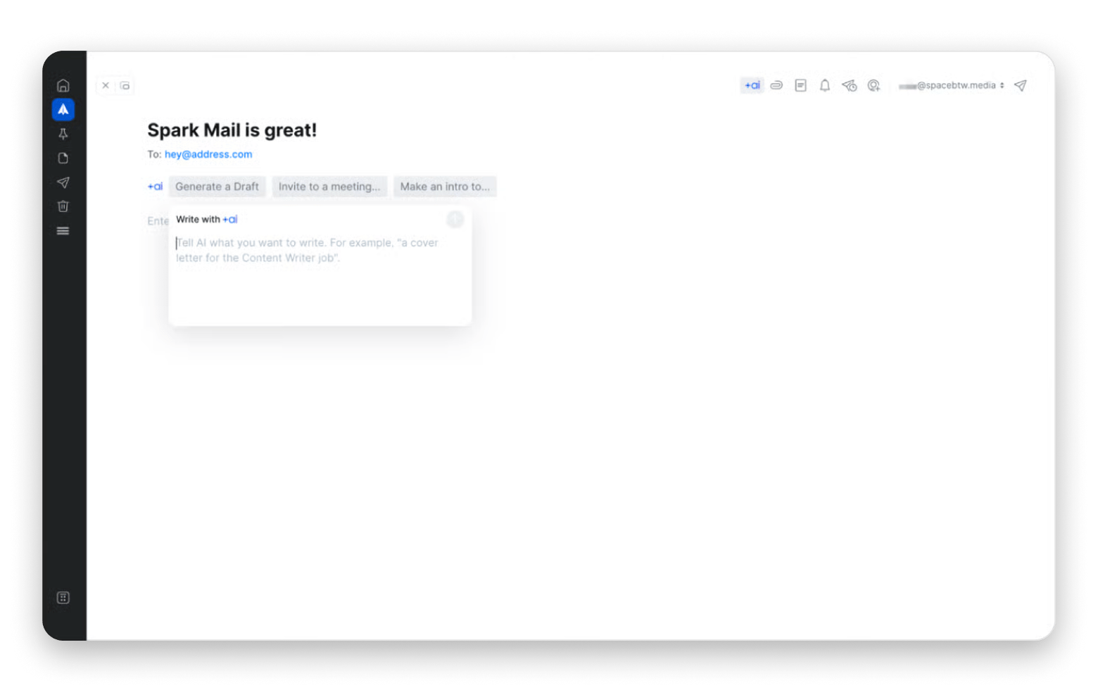 An overview of Spark Mail, an email app that is available on Setapp