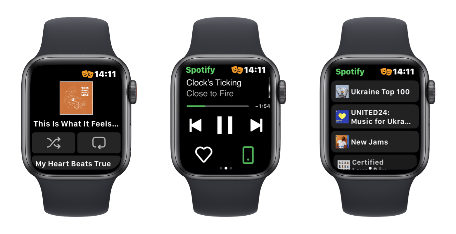 Spotify app on Apple Watch