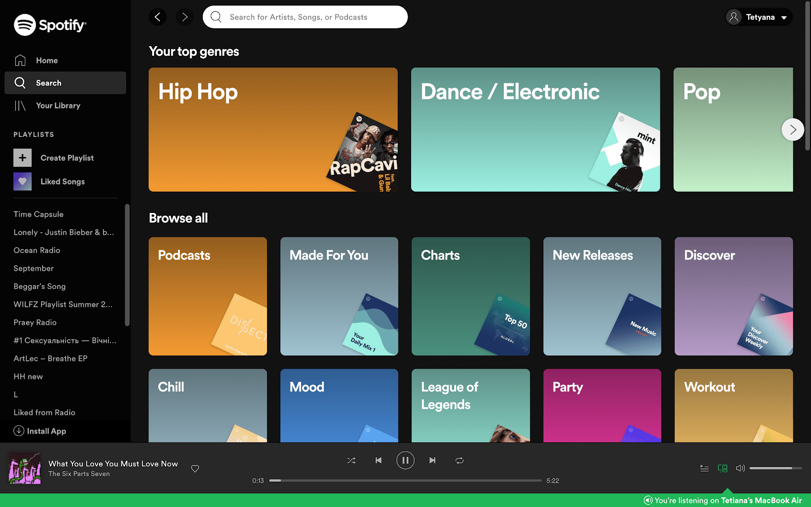 spotify web player mac