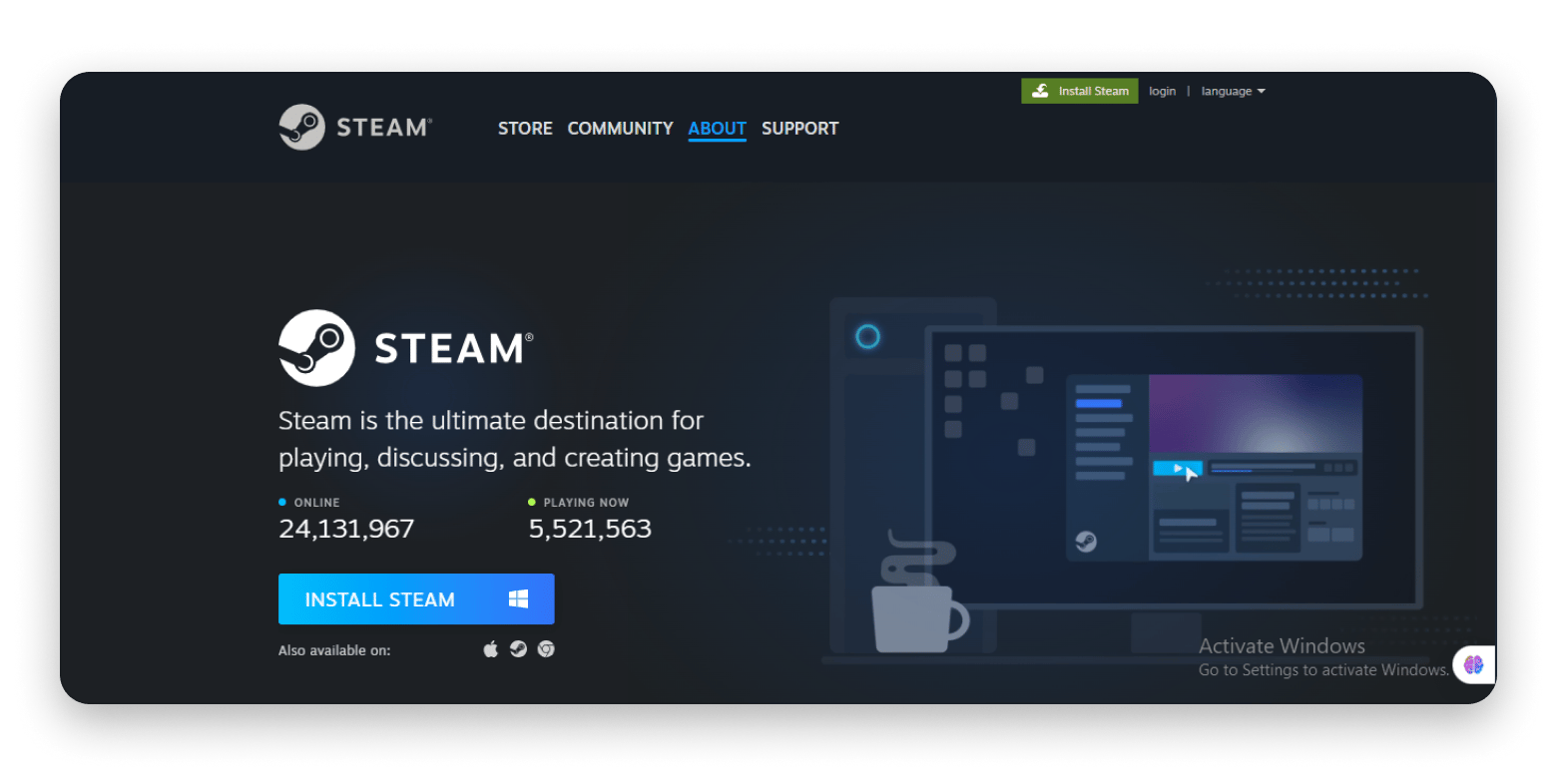 Download Steam on Mac