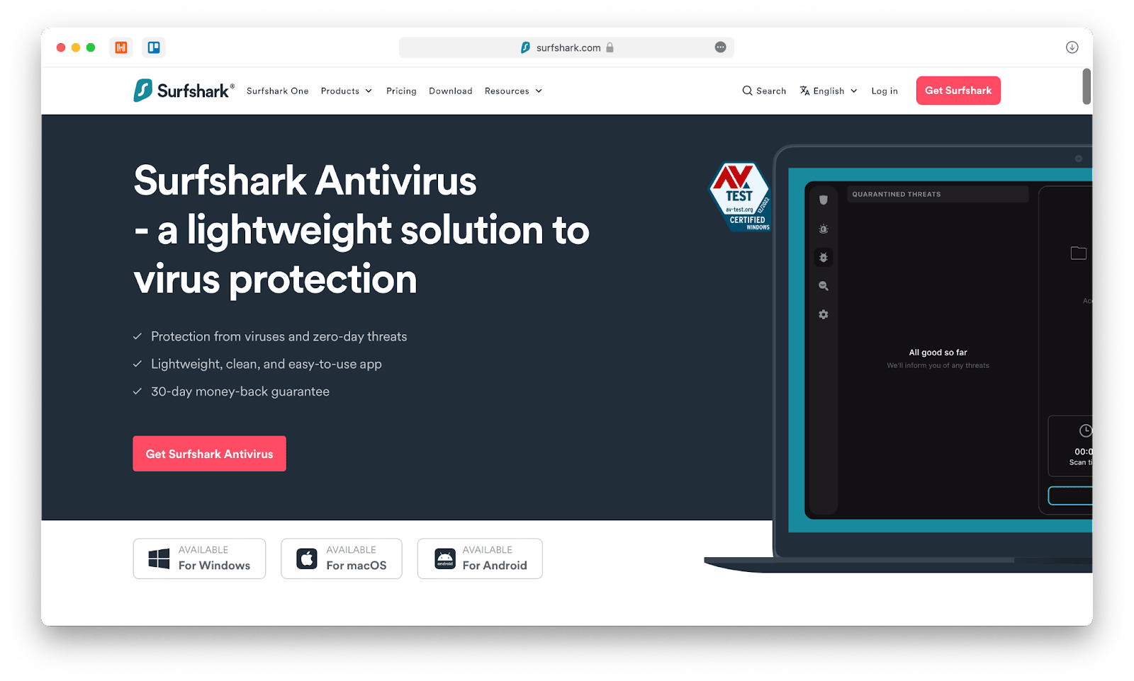 surfshark antivirus mac