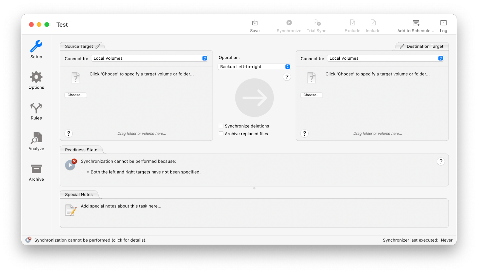 sync files chronosync