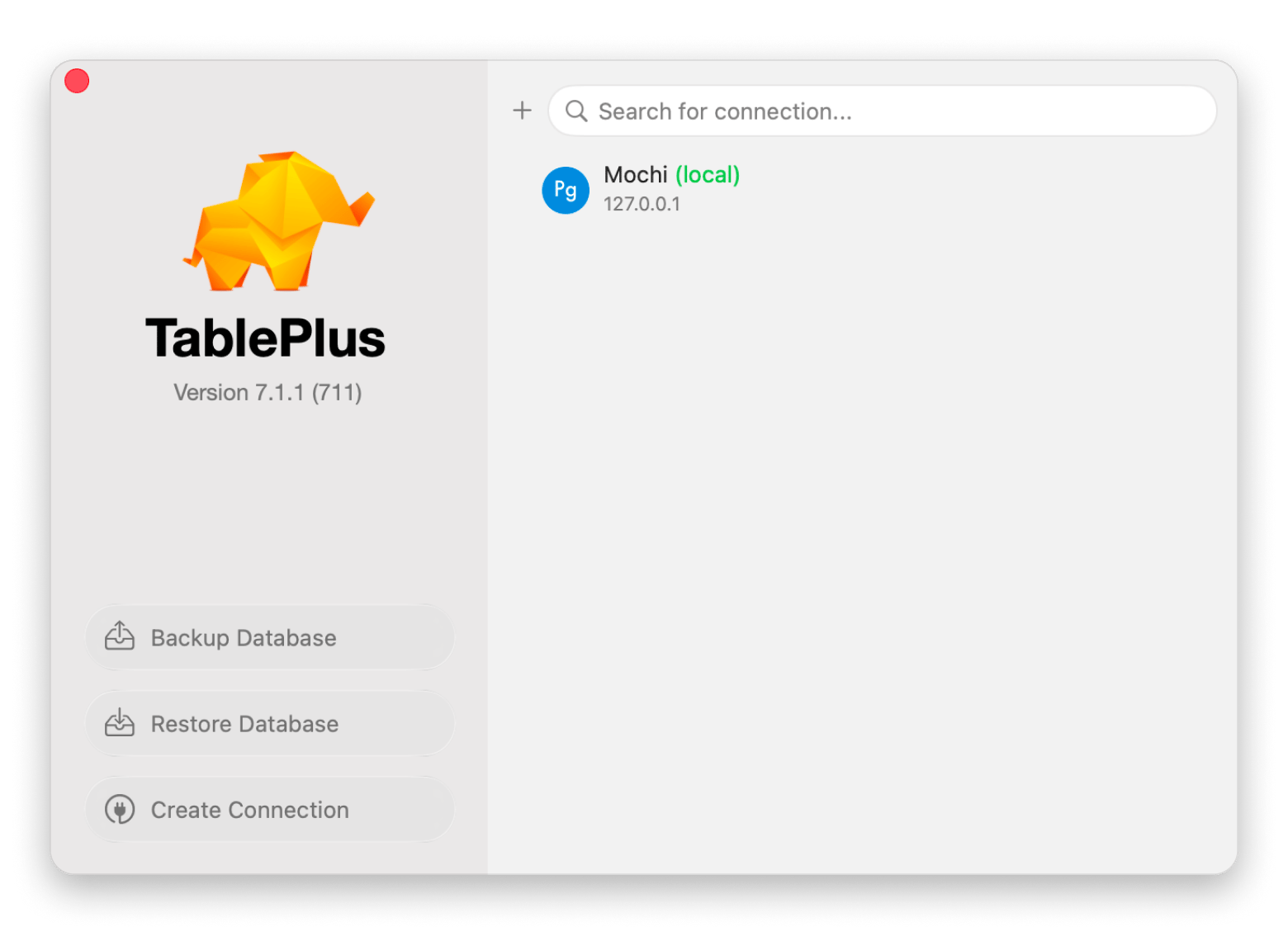 Multi-tab database view in TablePlus, a native Mac database client available on Setapp