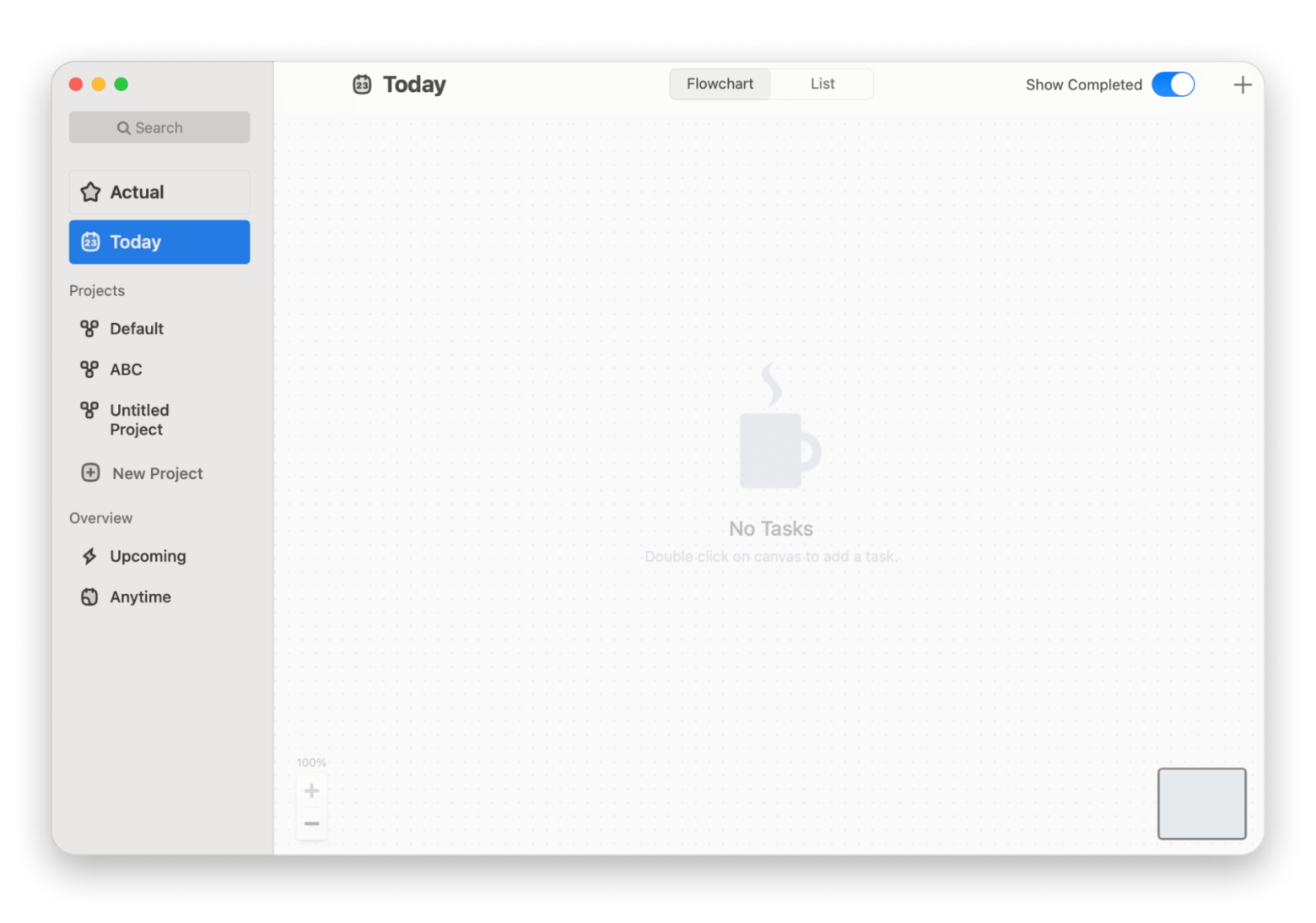 The interface of Taskheat, a list prioritization app that is available on Setapp