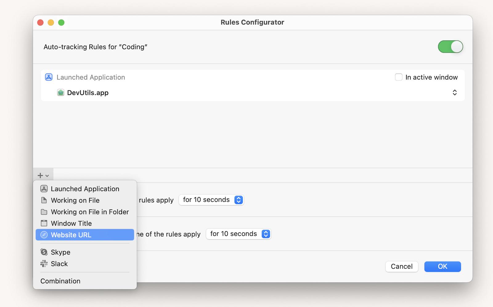 Automate time tracking with Timemator