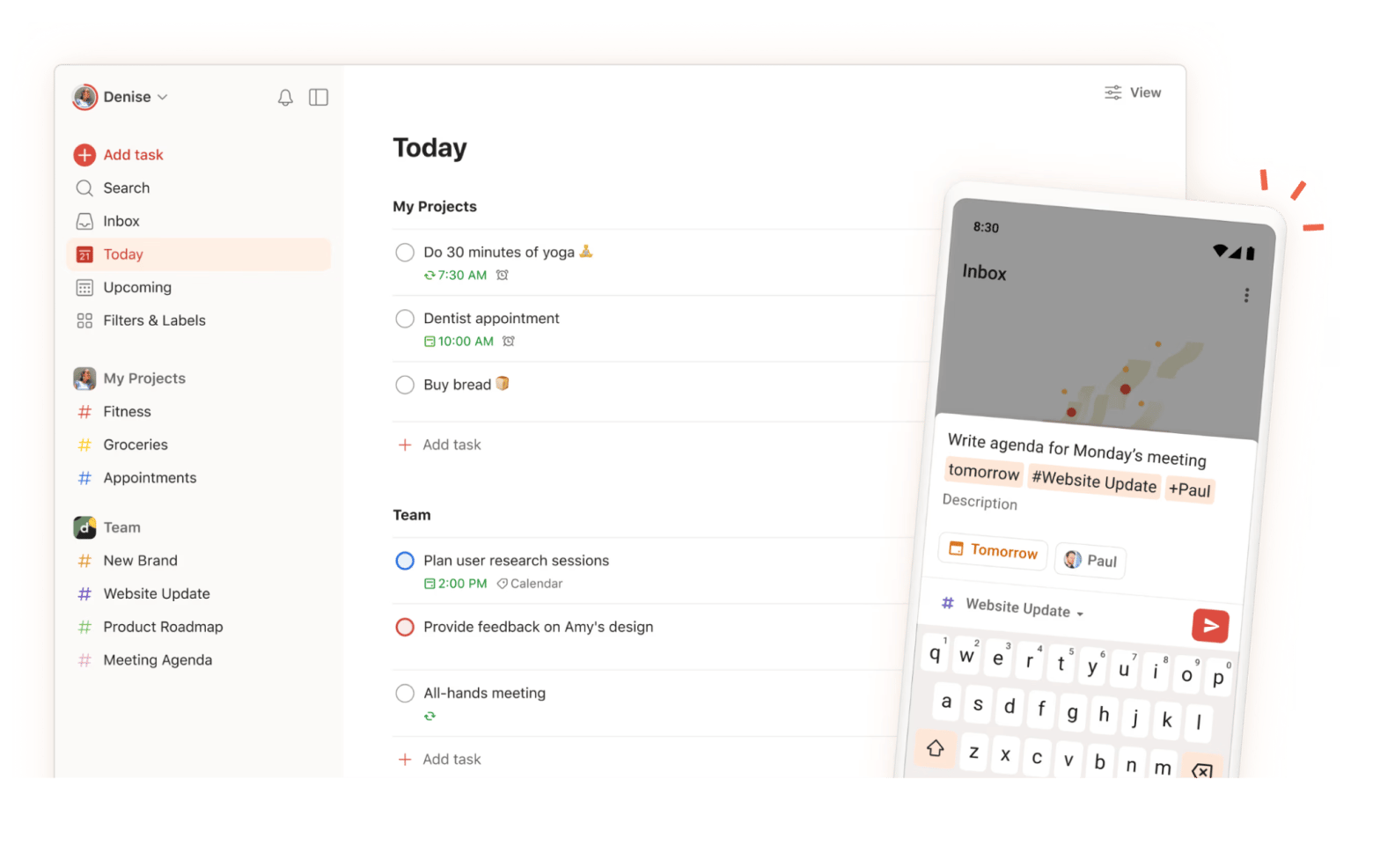 Todoist free productivity app