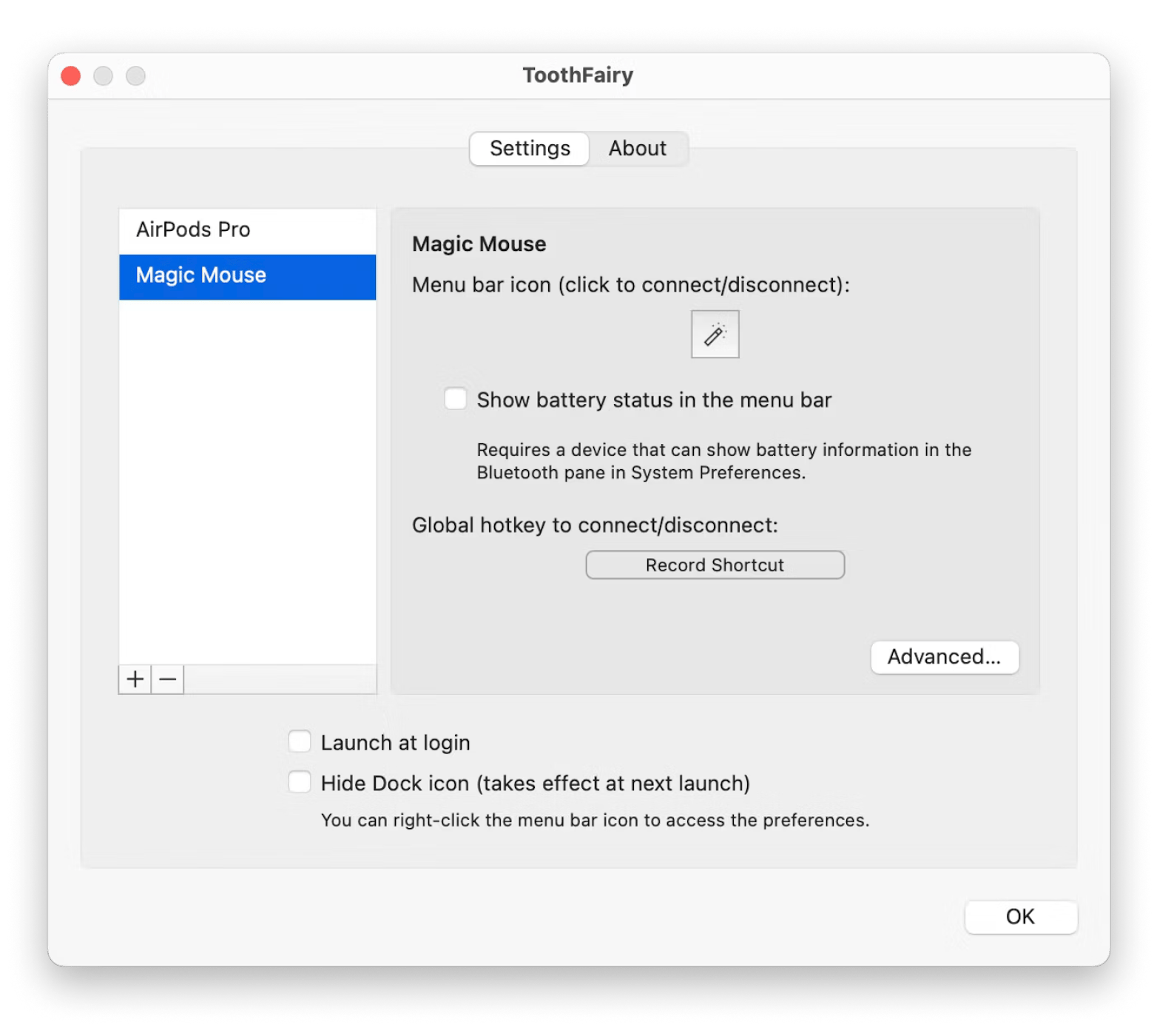 toothfairy connect bluetooth devices quickly