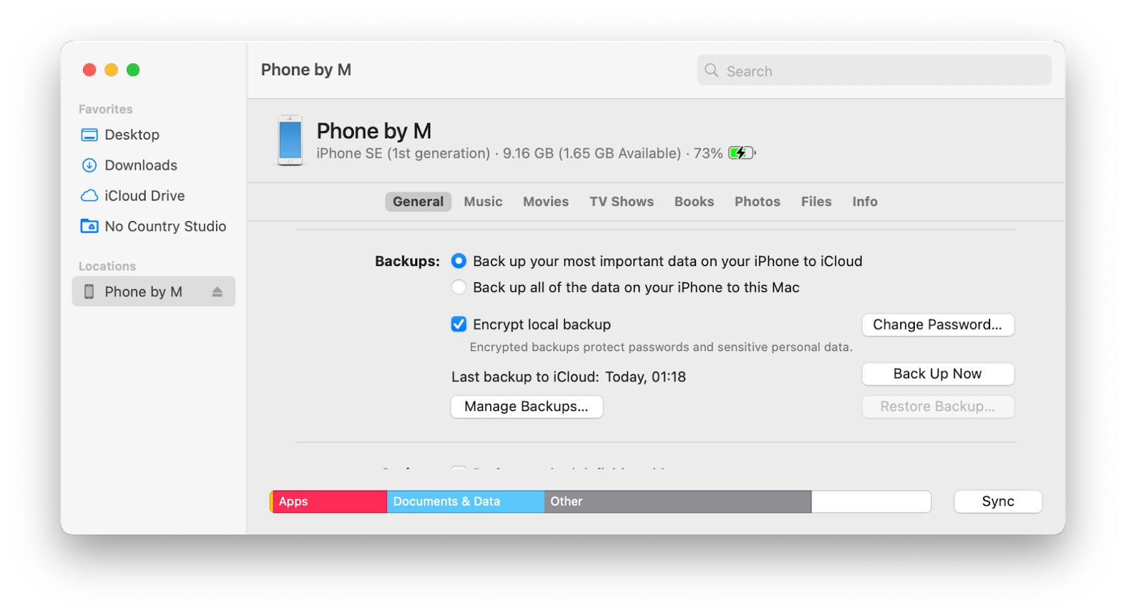 transfer photos using finder