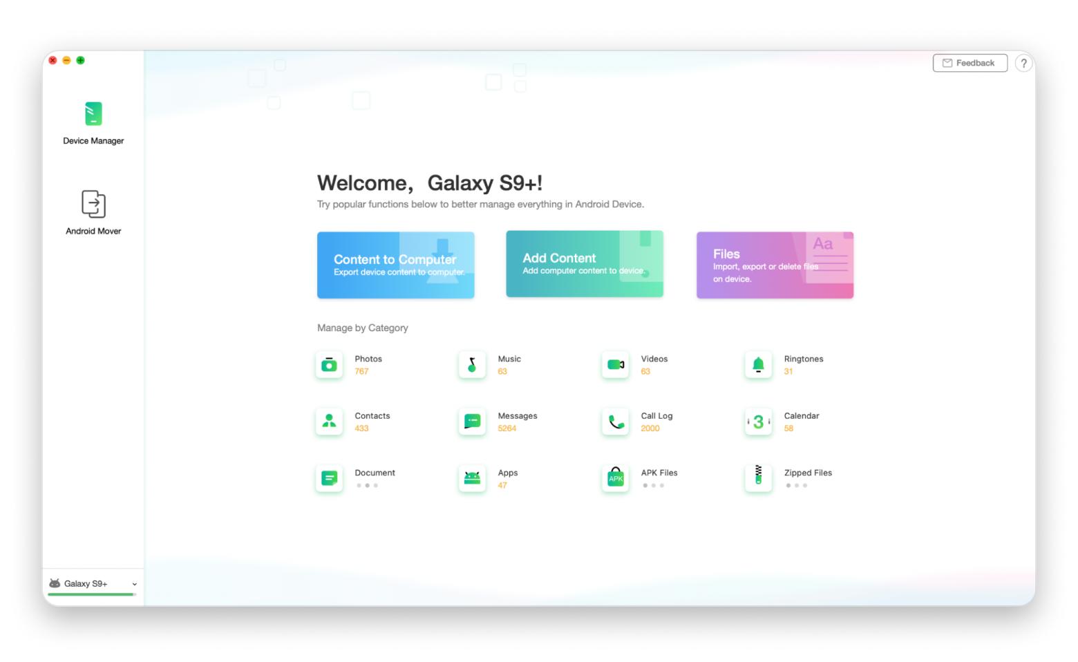 Transfer files from Mac to Android using Anydroid