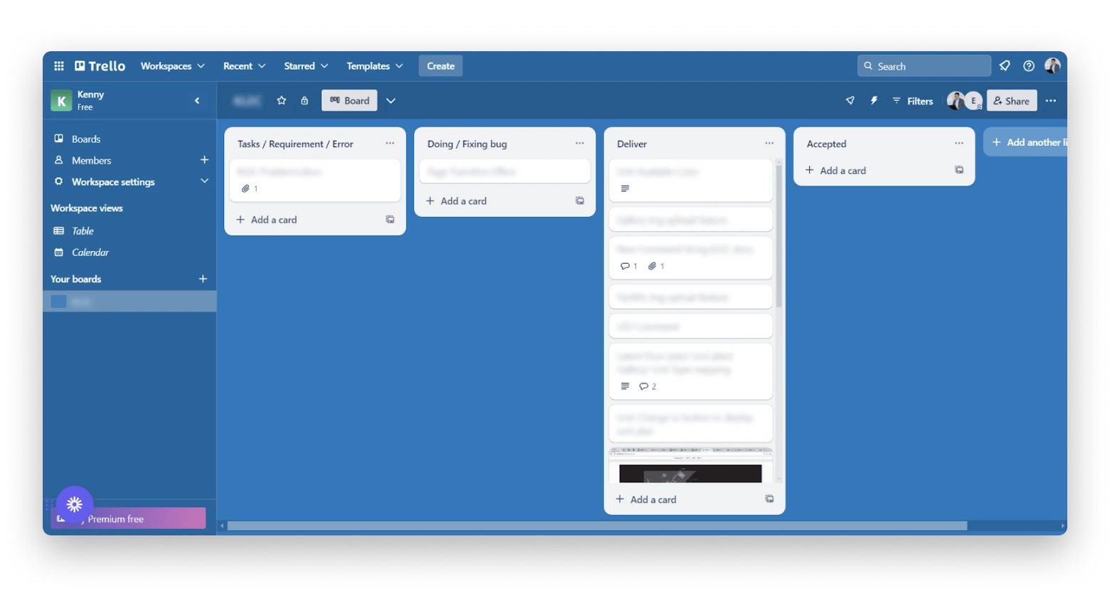 Trello board