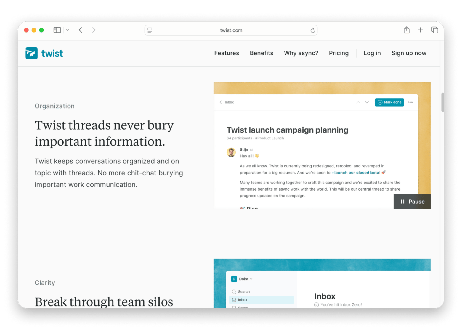 twist async thread based messaging