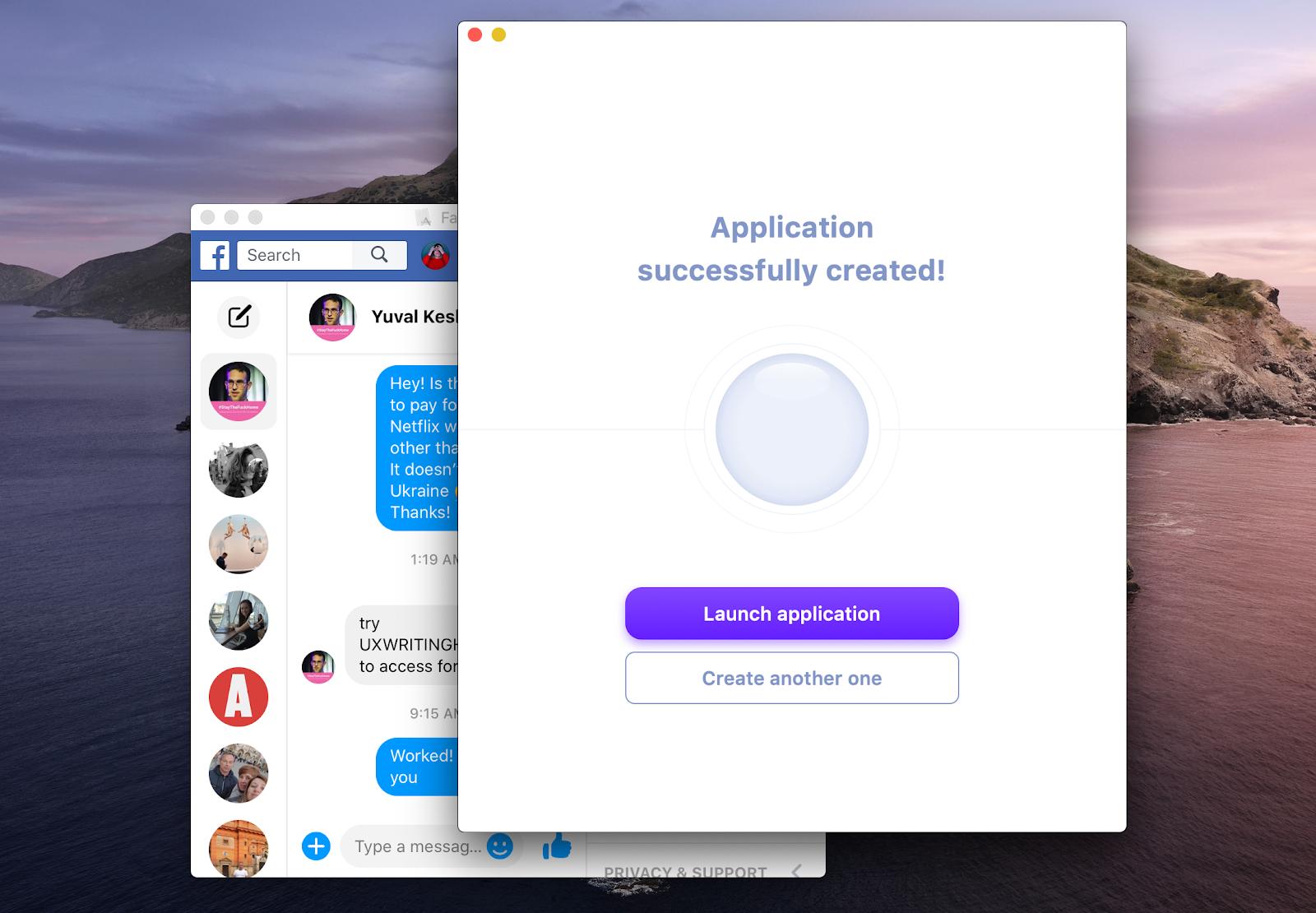 Unite app application creator Mac